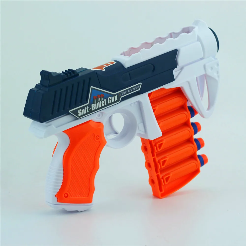 6 стрелочный ручной мягкий пулевидный пистолет костюм для Nerf пули игрушечный пистолет Дротика бластерный игрушечный пистолет для детей