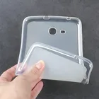 Чехол для Samsung Galaxy Tab 3 Lite 7,0 T110 T116 Tab E Lite T113, чехол 360, полностью защитный, мягкий, TPU, прозрачный, задний Тонкий чехол
