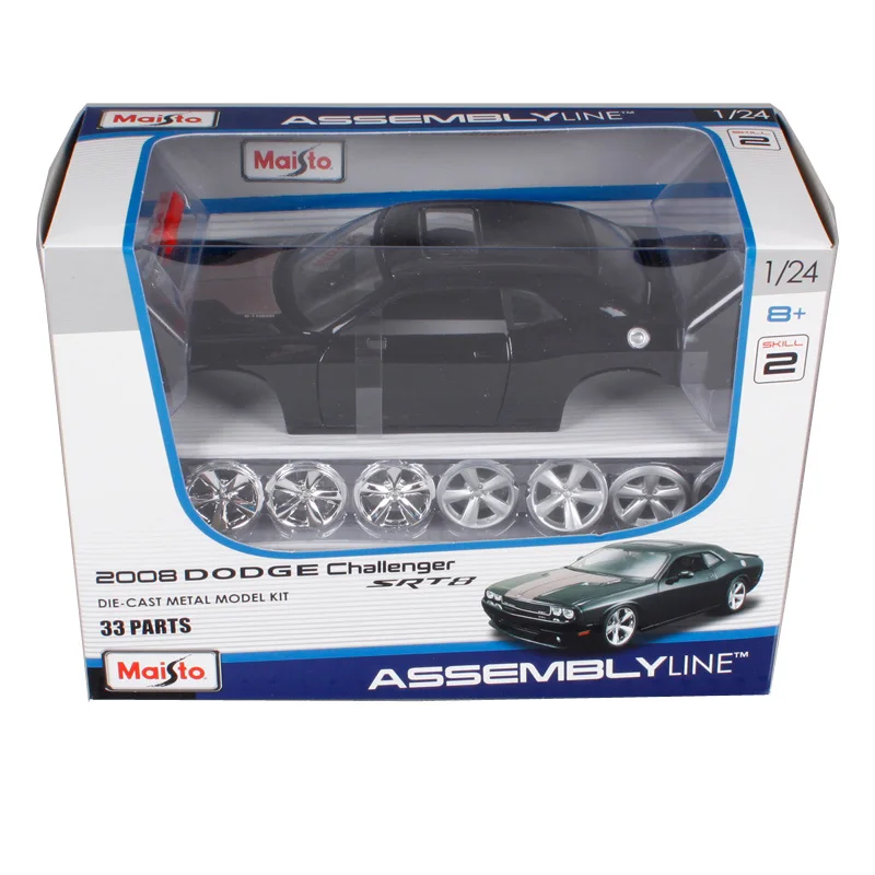 Модель автомобиля Maisto 1:24 2008 Dodge Challenger SRT8 сборная литая модель игрушка для детей
