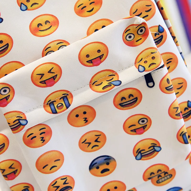 Kawaii emoji улыбка Уход за кожей лица холст стиль женские Женская кожаная обувь