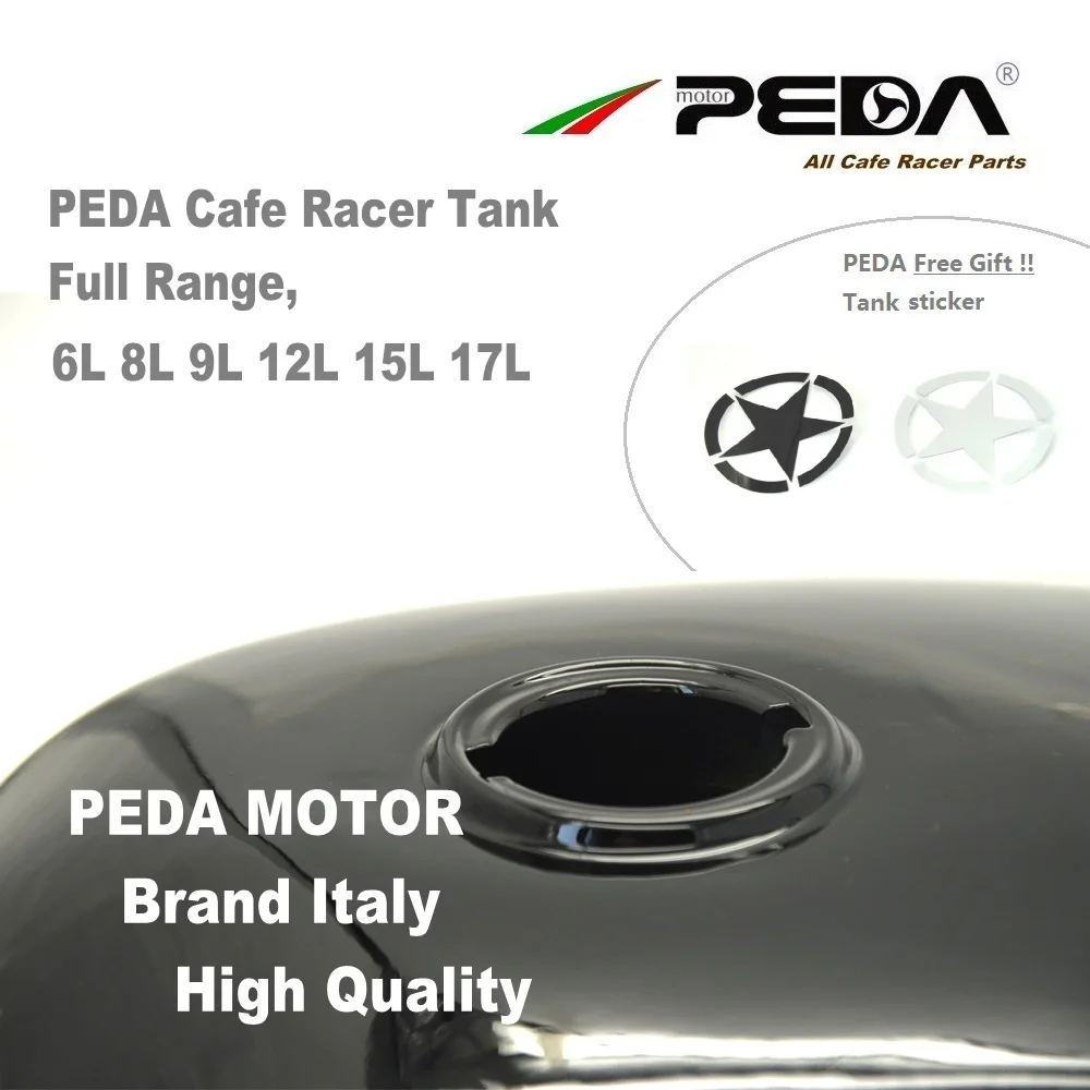 Бак бензиновый B8 для мотоцикла Cafe Racer 2 1 галлона ретро HONDA CG JH70 JH YAMAHA универсальный