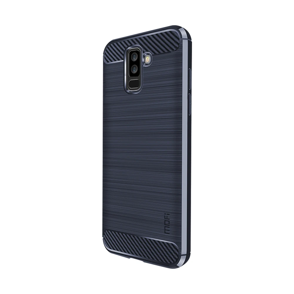 Чехол для телефона Samsung Galaxy A6 Plus 2018 мягкий чехол из углеродного волокна