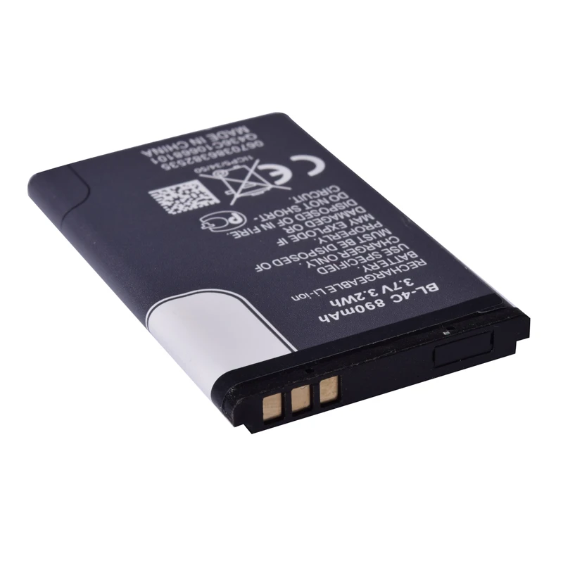 20 шт./лот 890 мАч BL 4C аккумулятор для мобильного телефона Nokia 2652 3108 6100 6170 6260 7270 6101 6102