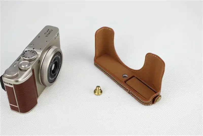 Чехол для камеры из искусственной кожи получехол Fujifilm XF10 FUJI чехол с открытым дном