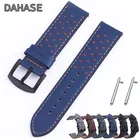 Кожаный ремешок для часов 18 мм, 20 мм, 22 мм, 24 мм, ремешок для часов Samsung, Huawei, сменный ремешок из натуральной кожи для браслета Amazfit