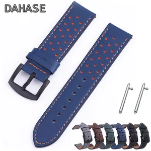 Кожаный ремешок для часов 18 мм, 20 мм, 22 мм, 24 мм, ремешок для часов Samsung, Huawei, сменный ремешок из натуральной кожи для браслета Amazfit