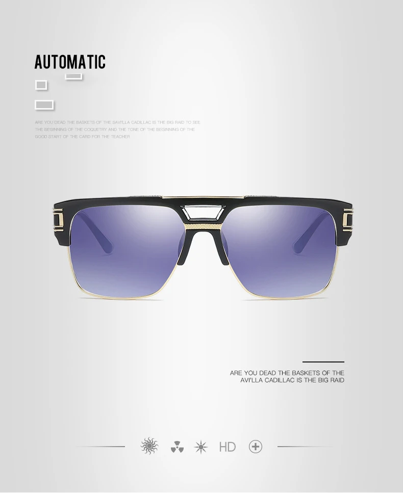 DPZ хит продаж стимпанк двухлучевые мужские солнцезащитные очки Женские Ретро