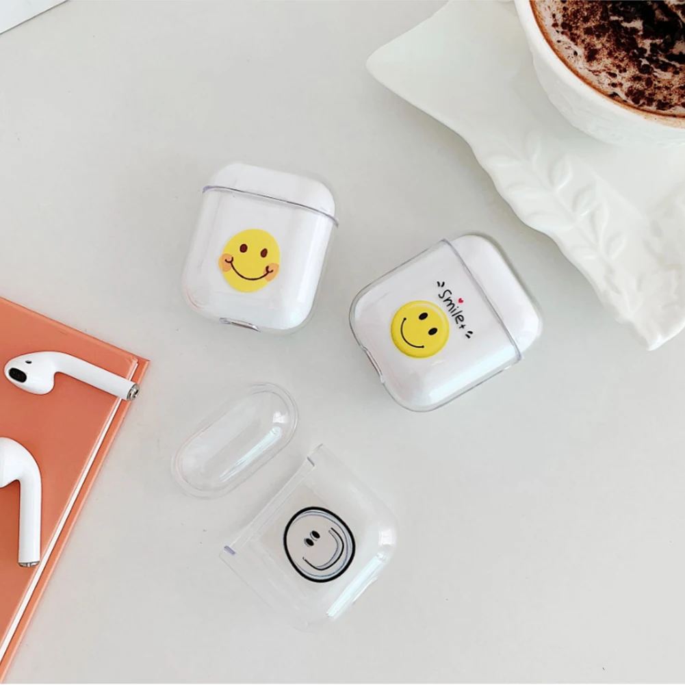 Жесткий прозрачный чехол для наушников из поликарбоната AirPods 1 2 оболочка Apple Pods