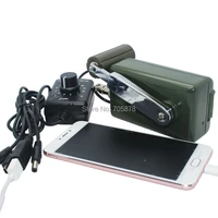 portable outdoor hand crank generator power dynamo military 30w0 28v laptop phone battery charger