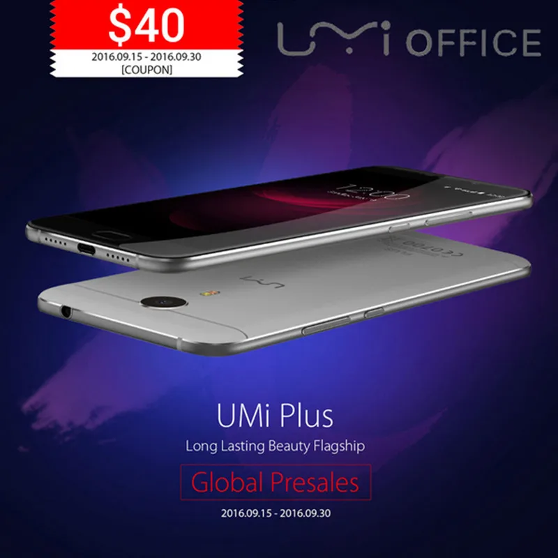 Umi Плюс 4 Г LTE Сотовый Телефон MediaTek Helio P10 Окта основные ГБ RAM 32 ROM 5.5 дюймов 4000 МАч
