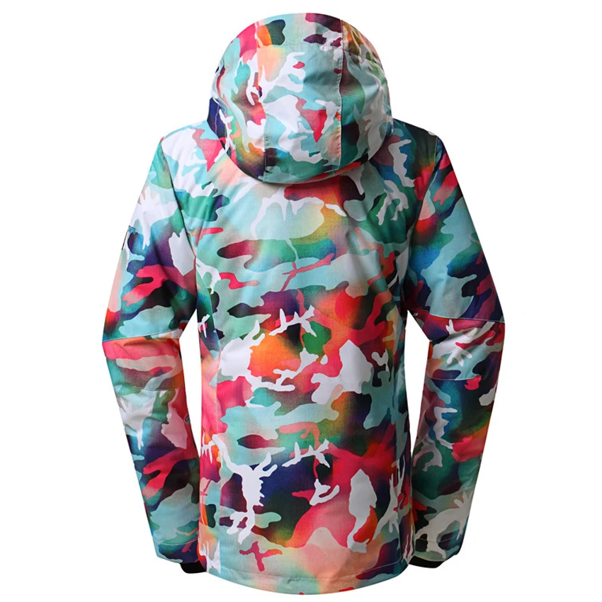 Женские зимние теплые водонепроницаемые лыжные куртки спортивные уличные