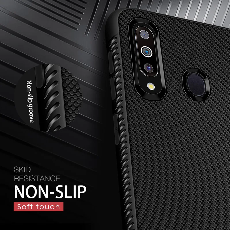 Soft Carbon Fiber Case For Samsung A70 A50 A40 A30 A20 A10 S8 S9 S10E Plus Heat Dissipation Cover Galaxy J4 J6 A6 A7 A8 A9