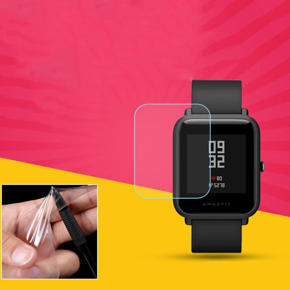 Мягкая прозрачная защитная пленка из ТПУ HD для смарт часов Xiaomi Huami Amazfit Bip BIT PACE