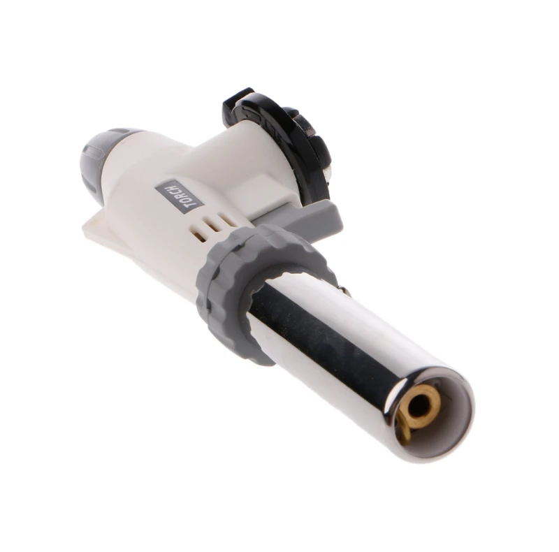 

OOTDTY Metal Flame Gas Torch Blow Torch Cooking AutoIgnition Butane Gas Welding-Burner Heating Welding Gas Burner Flame Lighter