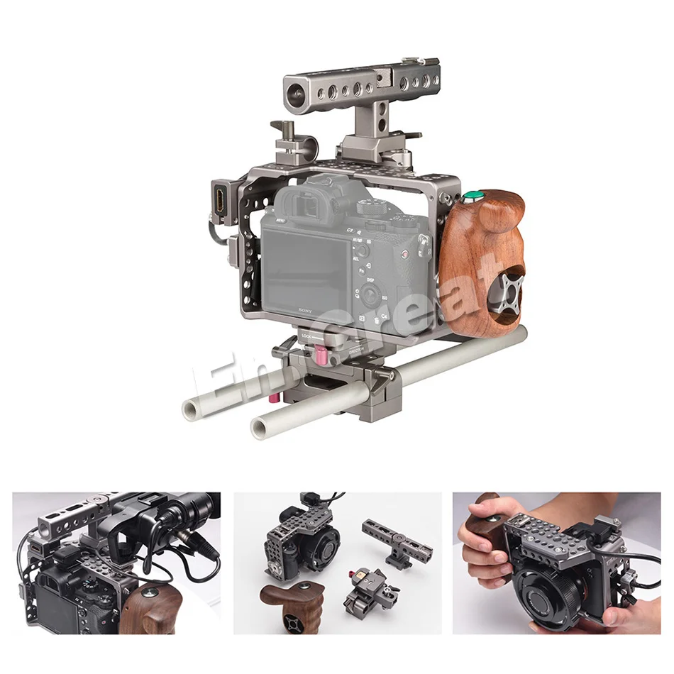 Tilta es t17 Alpha серии ручной Клетки для камеры Rig DSLR видео стабилизатор Start/Stop триггера