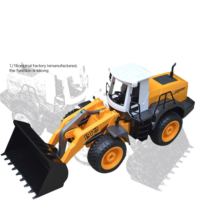 1:16 RC грузовик 2,4 г бульдозер с дистанционным управлением RC Engineering раскопок бульдозер модели автомобилей для детей игрушки хобби