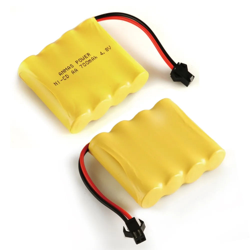 Россия склад Anmas Power 2/4 шт 700mAh Высокая емкость 4 8 V Ni Cd желтый цвет CD аккумуляторные