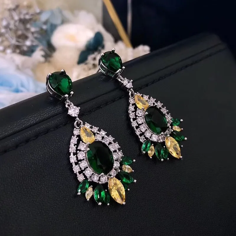 Designer Fashion Copper Jewelry 3A Cubic Zirconia Party Earring | Украшения и аксессуары