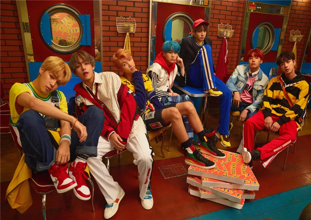 Светло-зеленый Kpop плакаты высокой четкости настенные принты яркие цвета украшения дома глянцевая бумага - Цвет: Светло-зеленый