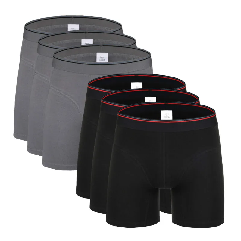 6Pcs 2494B Mix B26 6 шт./лот Качественный хлопок мужские трусы плюс Размеры 7XL - Цвет: 6Pcs 2494B Mix B26