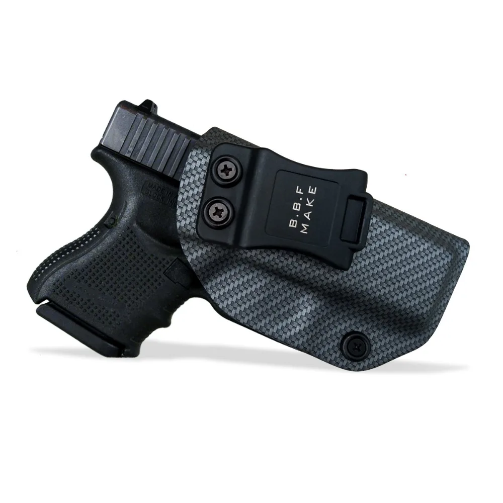 IWB/OWB тактическая кобура из углеродного волокна KYDEX пистолет Glock 19 17 25 26 27 28 43 22 23 31 32 33 внутри скрытый чехол для пистолета