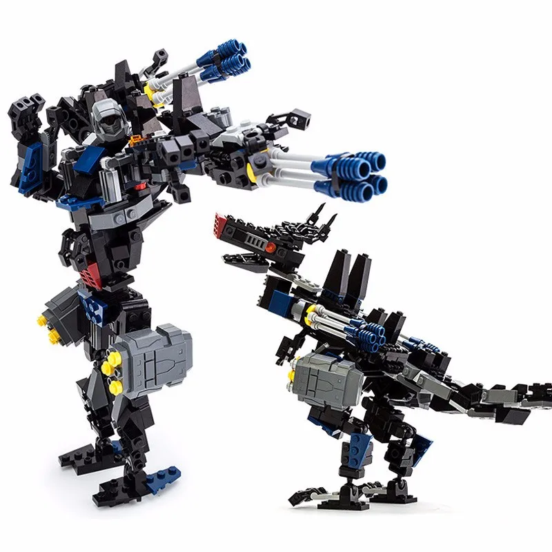 2 в 1 Трансформация Робот строительные блоки набор автомобиль Спорт деформация