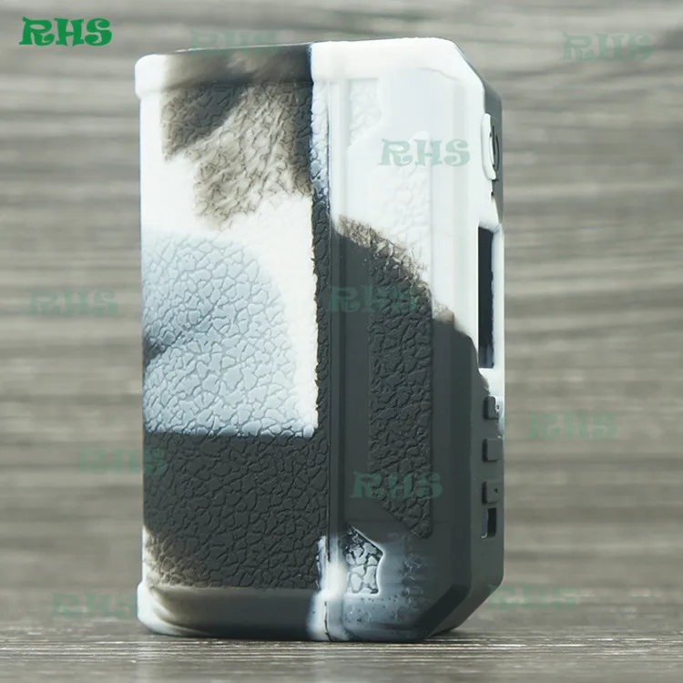 RHS новое поступление цветной силиконовый чехол для DNA Box Lost Vape Therion DNA75C в большом ассортименте с лучшей ценой - Цвет: black white