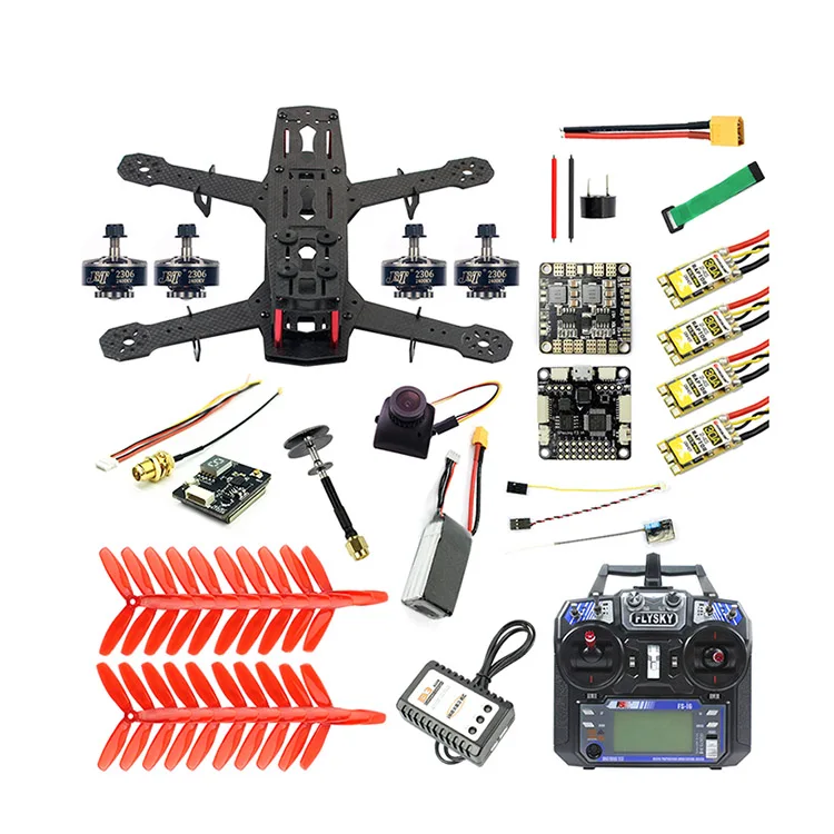 Full Set JMT 250 полный комплект RC FPV Квадрокоптер Дрон 250 мм комплект из углеродного волокна для рамы F3 Контроллер полета Raptor BLS Pro 30A ESC 700TVL камера - Цвет: Full Set