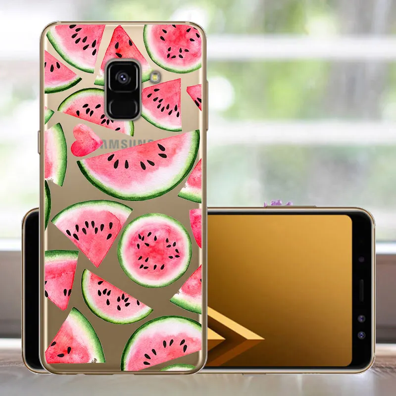 Soft TPU 5.6&quot Fundas For Samsung A5 2018 Case A530 A530F Phone Cover Back Galaxy A8 Capas | Мобильные телефоны и