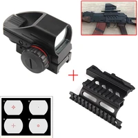 1x22x33 compact reflex red green dot sight scope 4 reticle sight with ak serie rail side mount for hunting airsoft rl5 0032