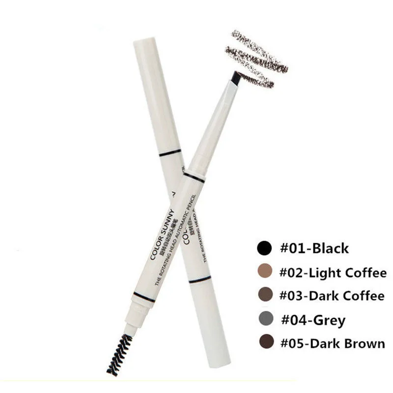 03 Dark Coffee 1 шт. карандаш для бровей Водонепроницаемый автоматическая ручка длительный Макияж Красота Инструменты - Цвет: 03 Dark Coffee