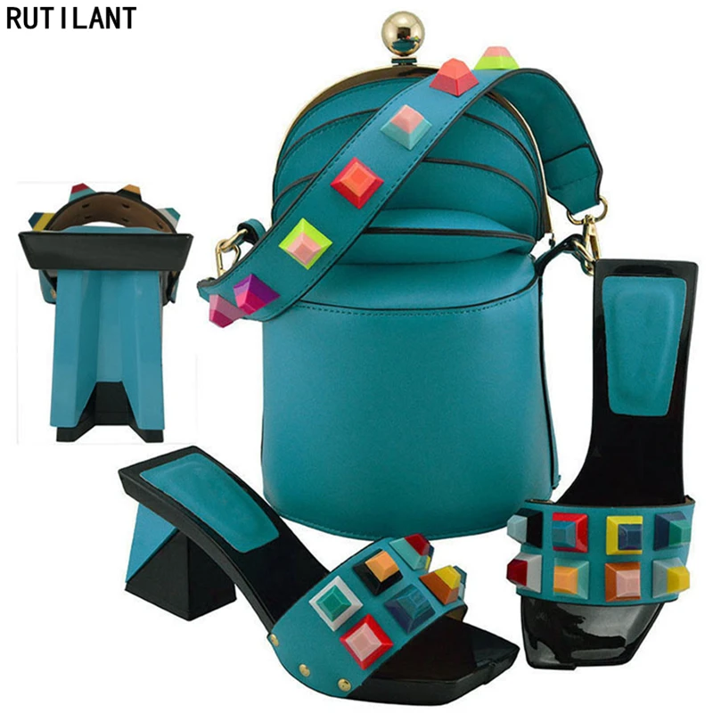 Новое поступление распродажа комплект из обуви и сумки для женщин женский