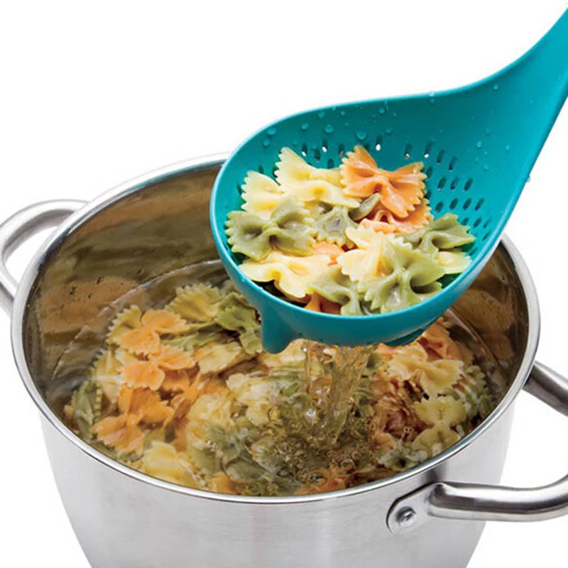 1 шт. новый полезный Кухонный Дуршлаг/Ложка ковш дизайн вертикально для дома