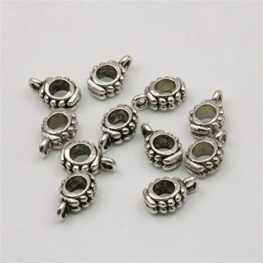 5PCS Hot Sale Separator Beads Copper Lucky DIY Loose Finding Accessories Circle Jewelry Making Design Women Girl Gifts 8x10mm | Украшения и
