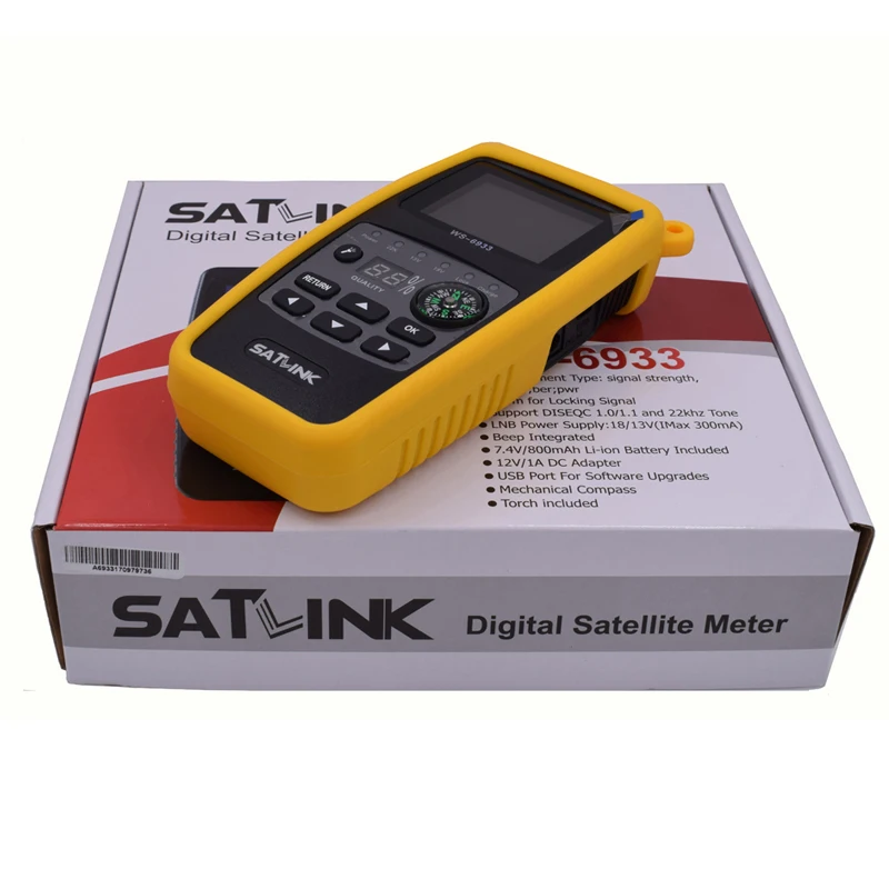 Satlink WS-6933 спутниковый искатель FTA C& KU Band Satlink WS 6933 цифровой спутниковый измеритель
