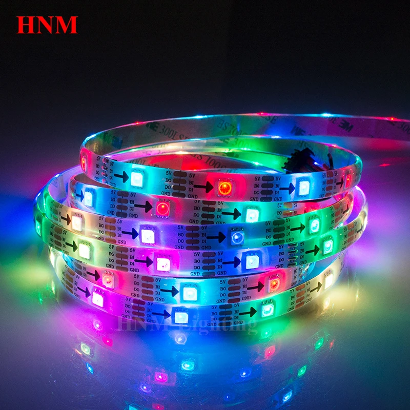 5V 30/60/72/144 светодиодный s/m пикселей RGB WS2813 полосы светильник 5050 SMD Рождество ТВ