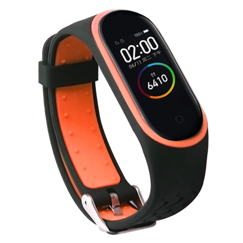 Ремешок для часов Xiaomi Mi Band 4 сменный вентилируемый спортивный мягкий браслет на