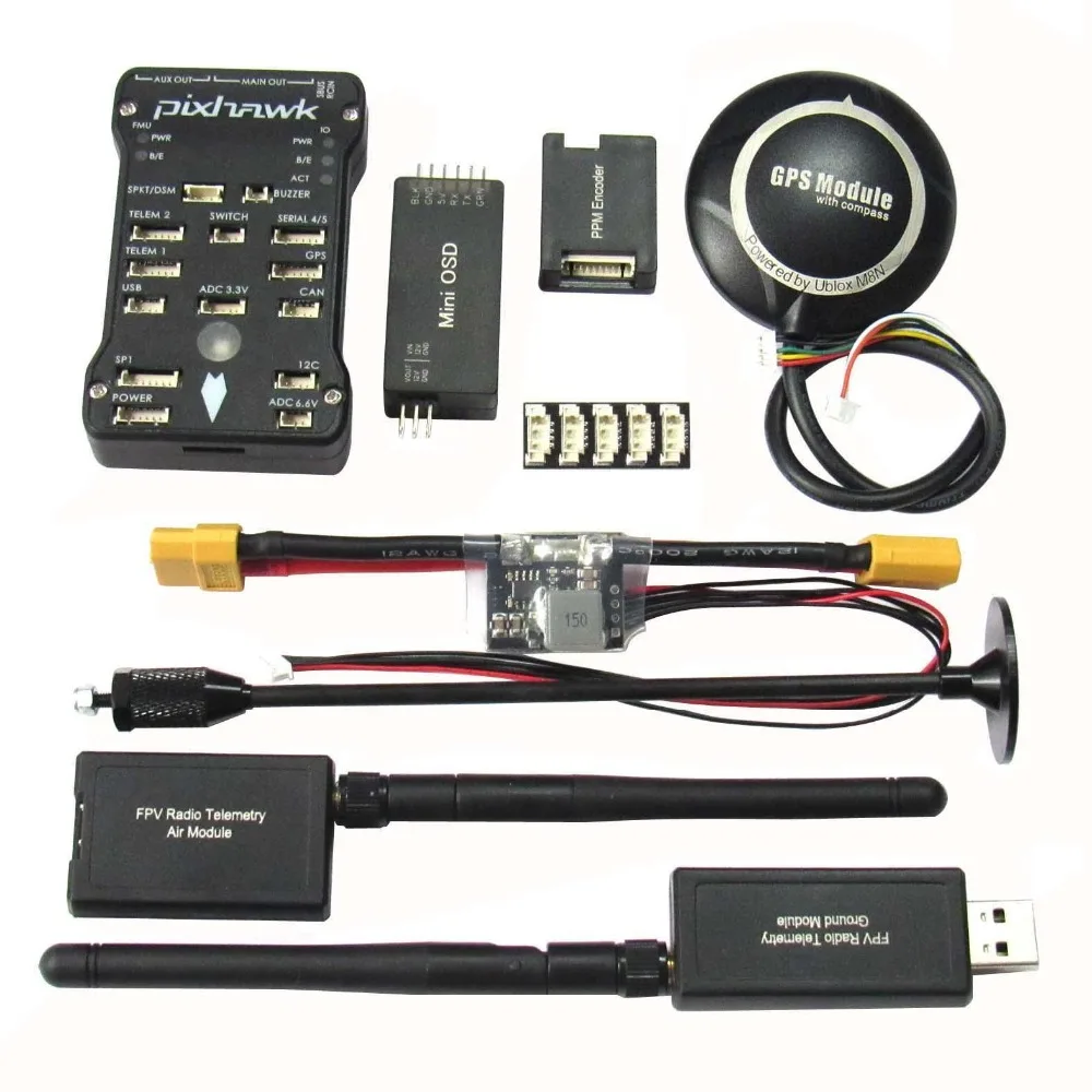 Контроллер полета Pixhawk PX4 915 8 GPS 433 МГц телеметрический OSD PPM I2C разделитель