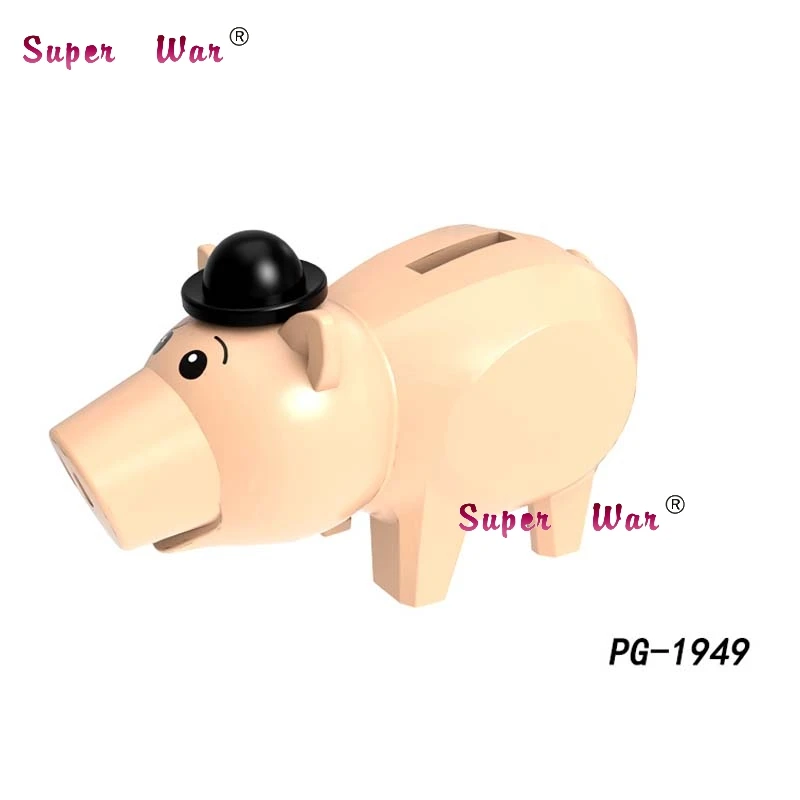 PG1949 Одна история игрушек 4 Базз Лайтер Вуди Джесси Даки Бо Peep Duke Caboom Alien Hamm Sonic строительные блоки - Цвет: PG1949