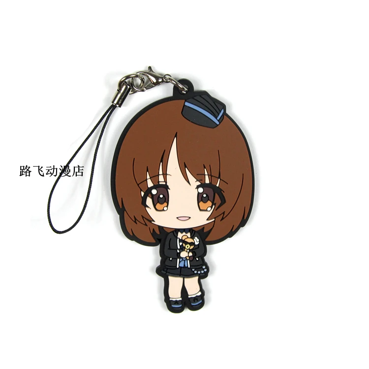 Фигурка из аниме девушки и панцер Nishizumi Miho Saori Takebe Anzu Kadotani Yukari Akiyama резиновый
