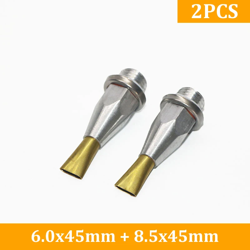 6.0-8.5mm 2pcs Горячая клеевой пистолет сопло широкий плоский 6,0 мм 8,5 мм 45 мм для широких поверхностей, зазор, коробка уплотнения, клей пистолет аксессуар, 2 шт./лот - Цвет: 6.0-8.5mm 2pcs