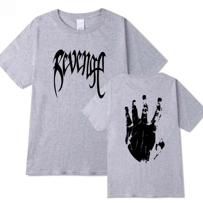 Xxxtentacion месть Футболка Мужская/Женская рэпер футболка camisetas hombre уличная Xxxtentacion Футболка мужская - Цвет: Gray XTX143