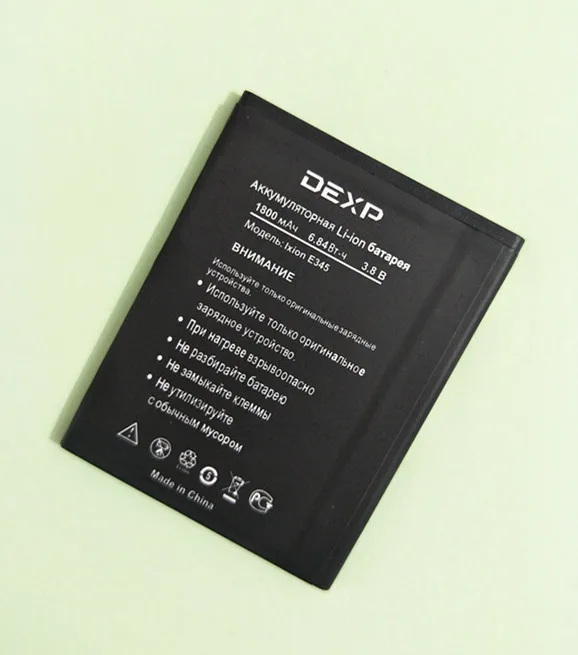 1 шт. 100% новый 3 8 в 1800 мАч E345 Аккумулятор для DEXP Ixion аккумулятор смартфона высокое