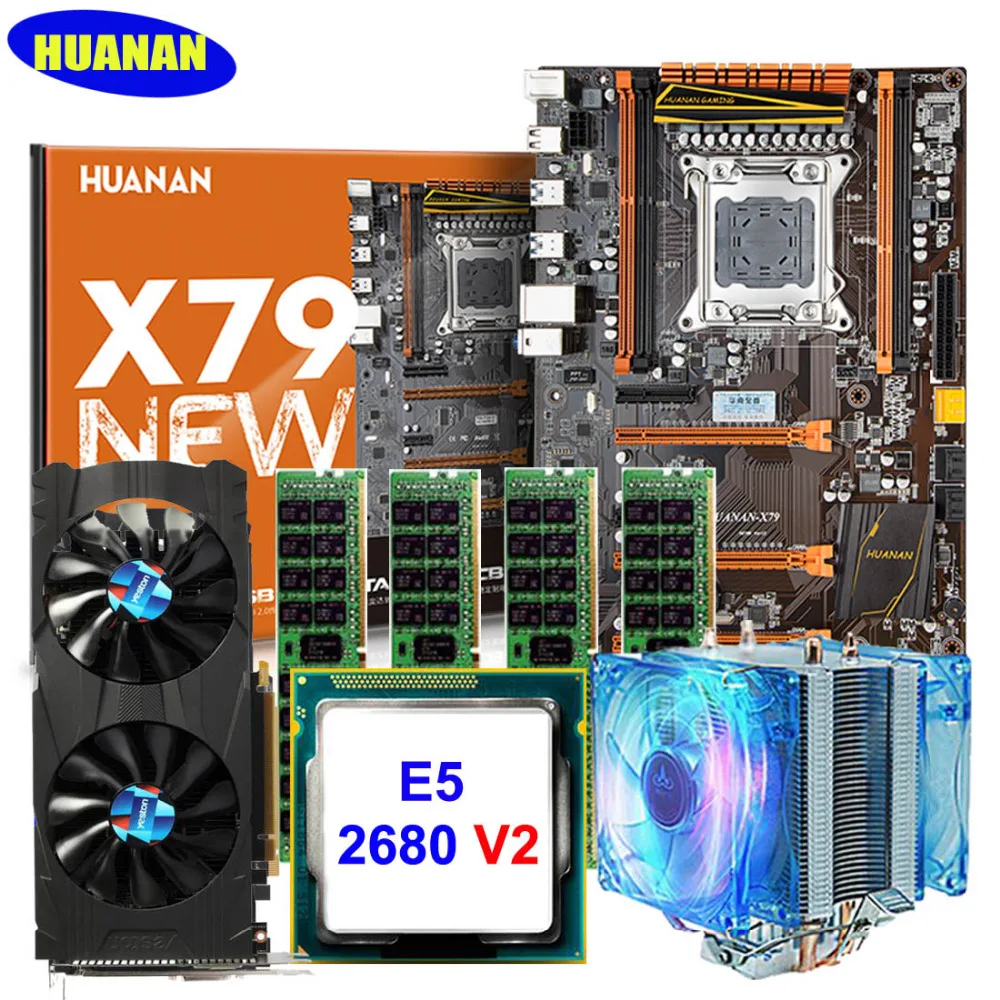 Новое поступление huanan X79 deluxe игровой материнской платы Процессор Оперативная
