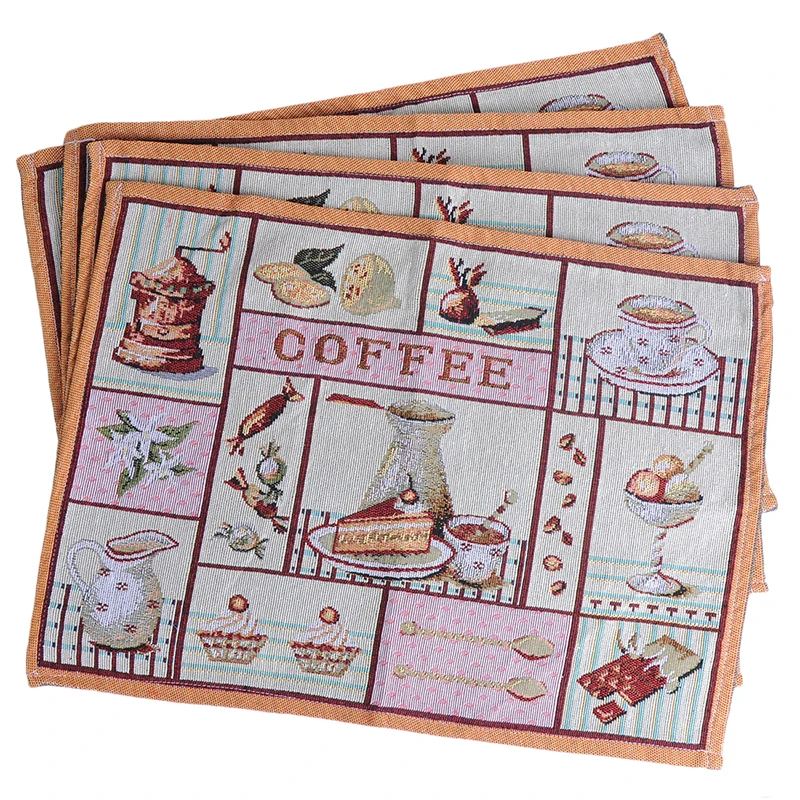 Европейский стиль сад чистая полоса хлопковая салфетка Настольный коврик ткань