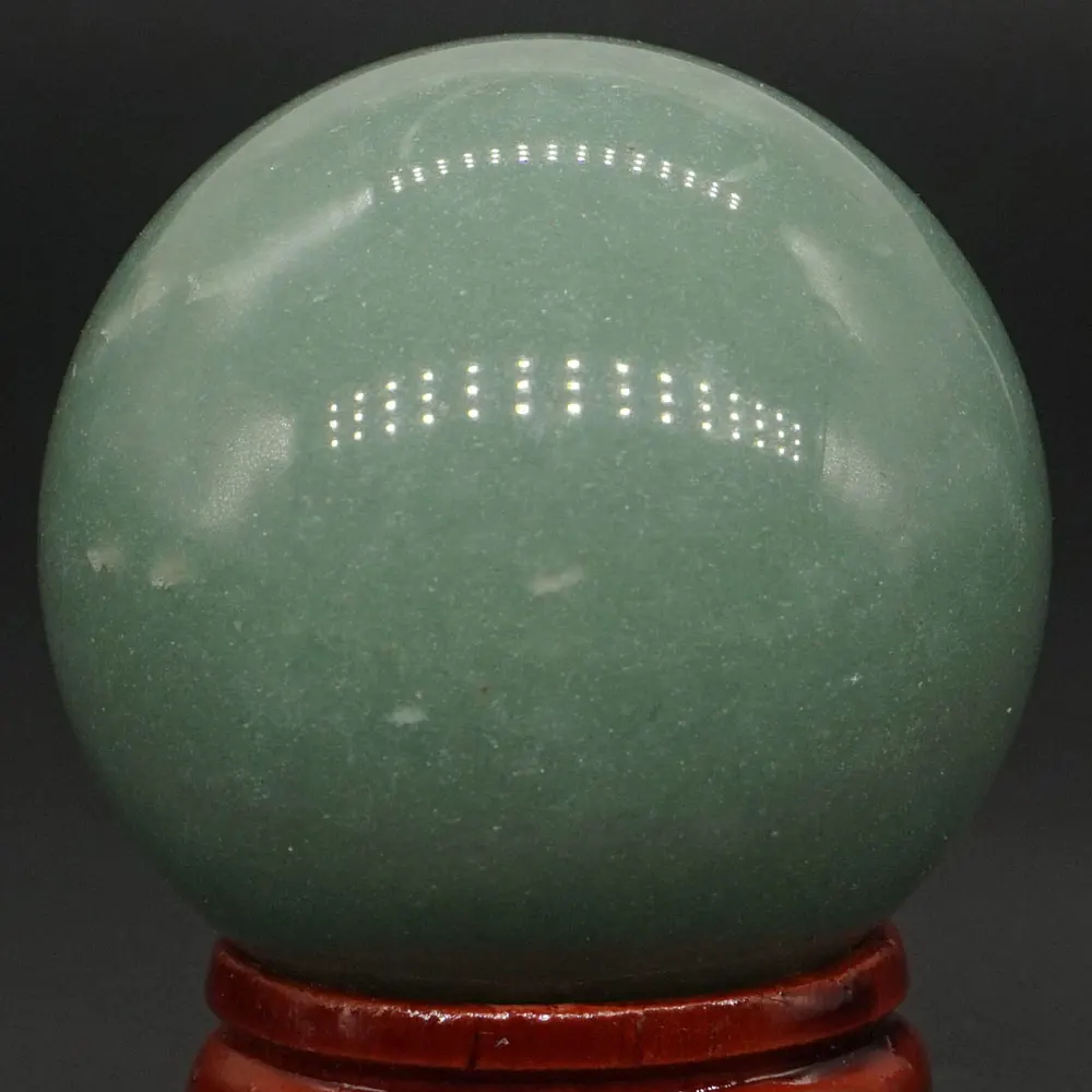 40 мм натуральный драгоценный камень зеленый авантюрин хрустальный шар рейки