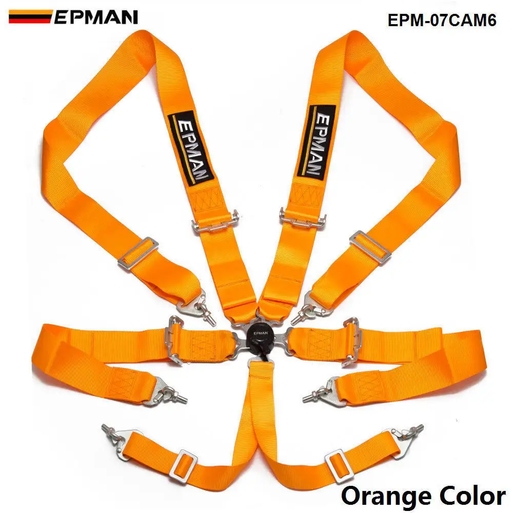 Универсальный Ремень безопасности One 6 Point Racing ремень Camlock 3 &quot красный для Steap EPM