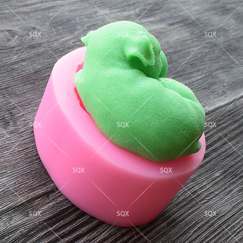 3D Свеча для собак пресс-формы сахара украшения торта Fondant (сахарная) шоколадная