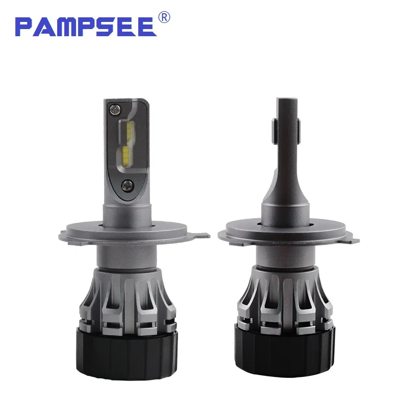 PAMPSEE Mini все в одном Plug and Play мини светодиодные лампы для фар H1 H4 H7 H8 H11 9005 9006 9012 50 Вт 5800LM CSP флип-чипы