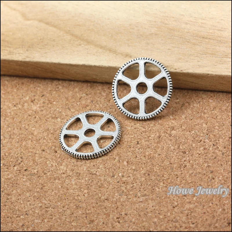Wholesale 24 pcs ancient silver Steampunk Gear Pendant Alloy DIY Fashion charm Bracelet Necklace Jewelry Accessories 20040 | Украшения и